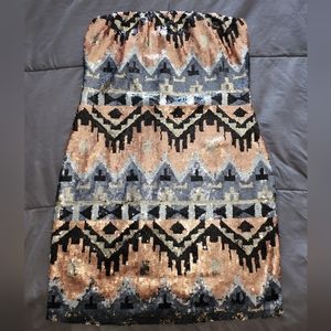 Sequin pencil skirt - knee length